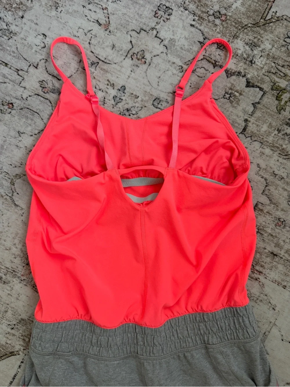 Ivivva Girls Neon Pink & Gray Pull-On Romper